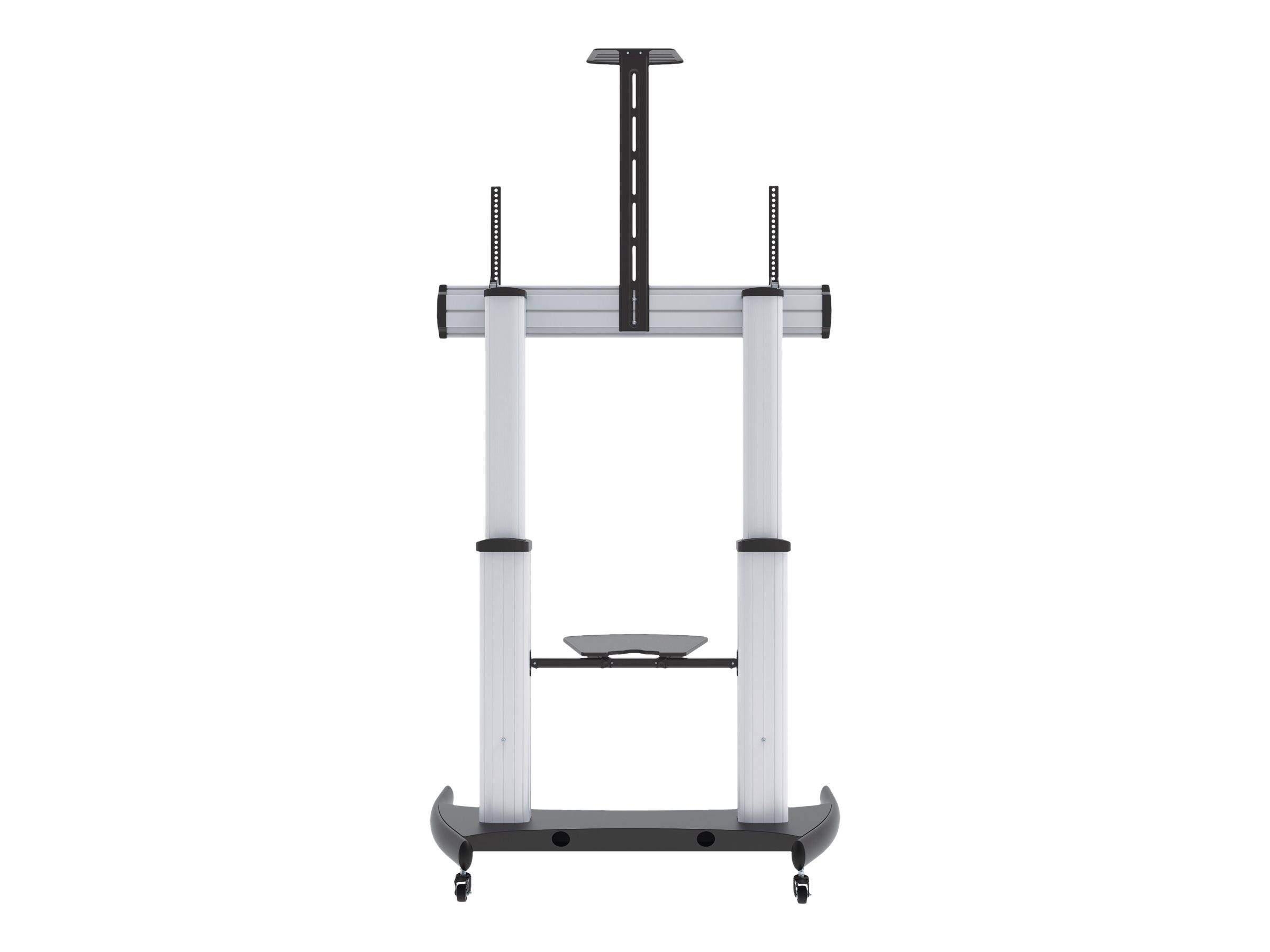 Manhattan TV & Monitor Mount, Trolley Stand, 1 screen, Screen Sizes: 60-100"", Silver/Black, VESA 200x200 to 800x600mm, M