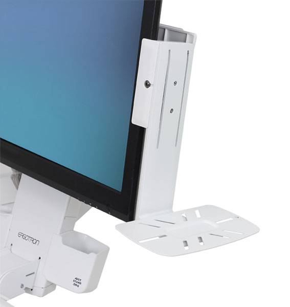 Ergotron - Befestigungskit (Befestigungswinkel, Befestigungsteile, VESA-Halterung, P/L Sperr-Hardware, Neigbare Ablage) für Scanner