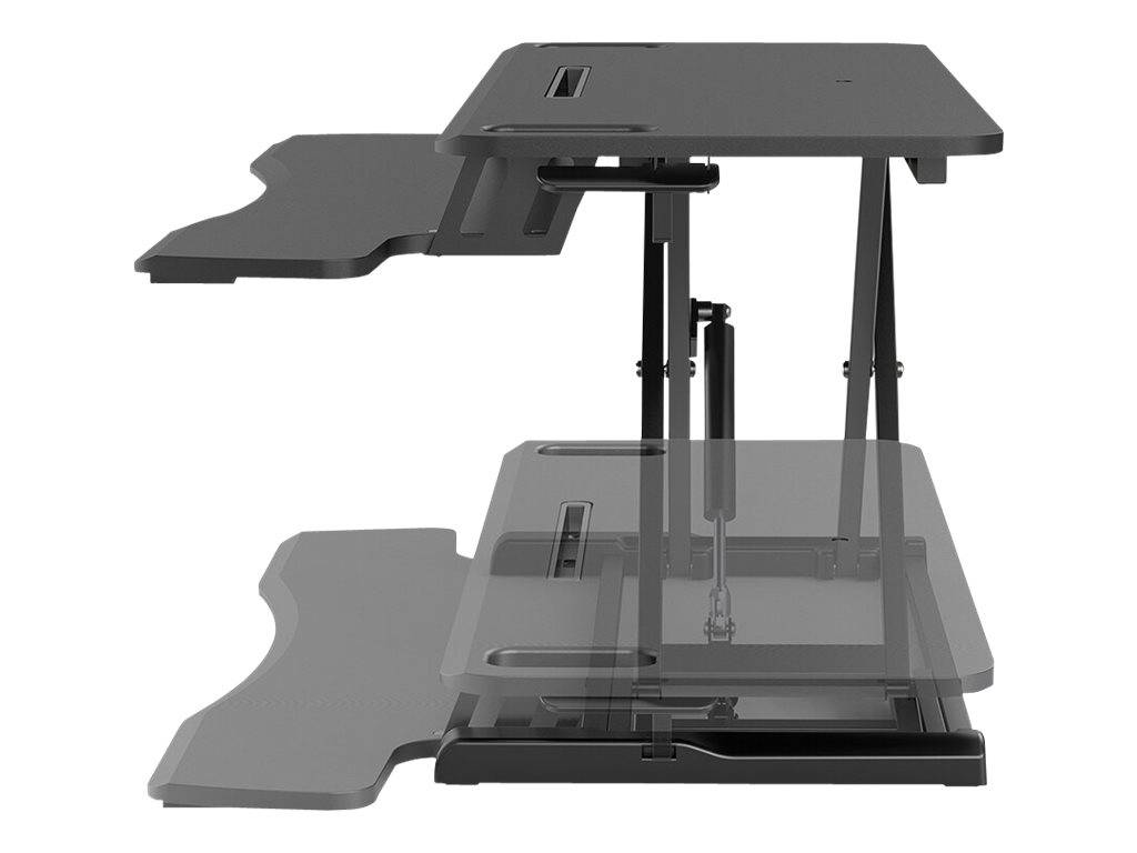 Neomounts Schreibtischaufsatz Sitz-Steh-Workstation schwarz