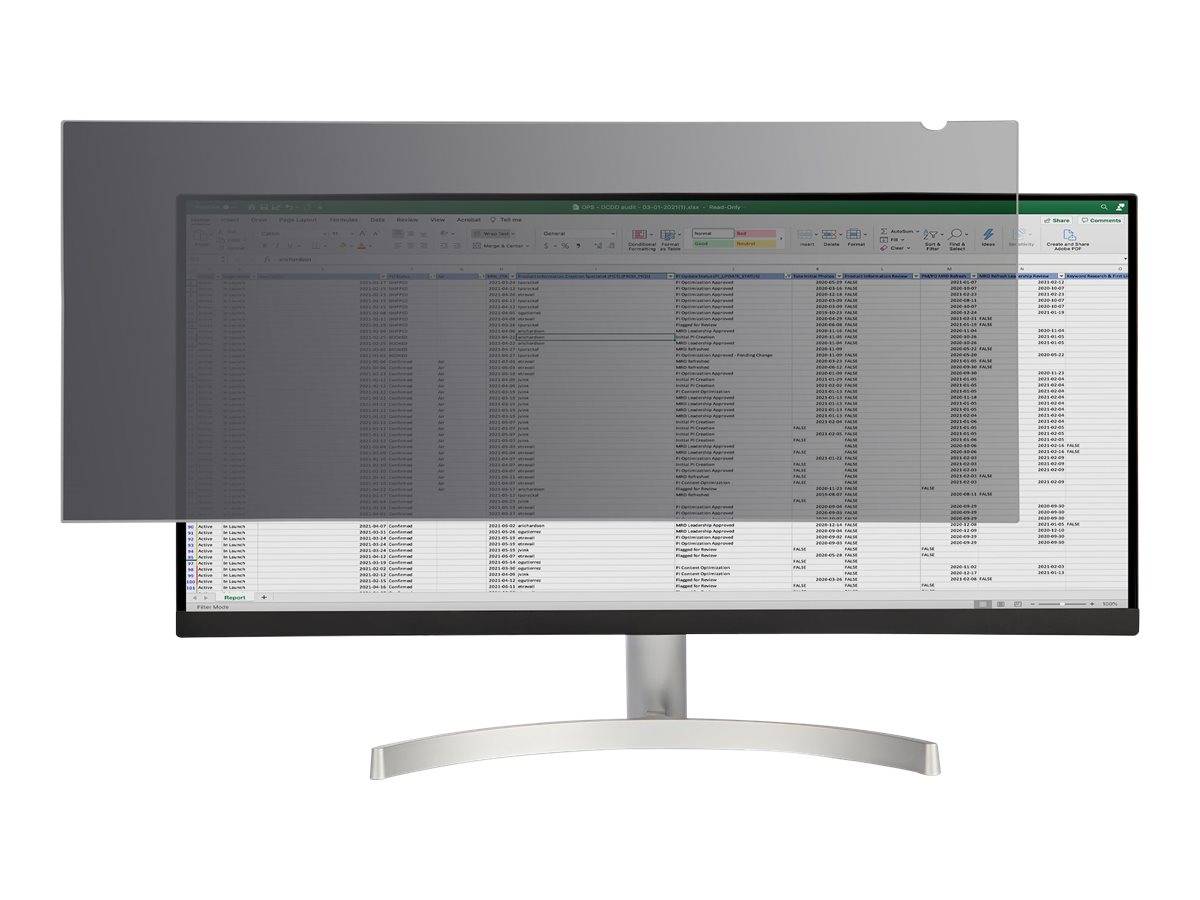 StarTech.com Blickschutzfolie für 34-Zoll-Ultrawide-Display - 21:9 Widescreen - Laptop Privacy Filter - Blaulicht reduzierende Schutzfolie - matt/gl