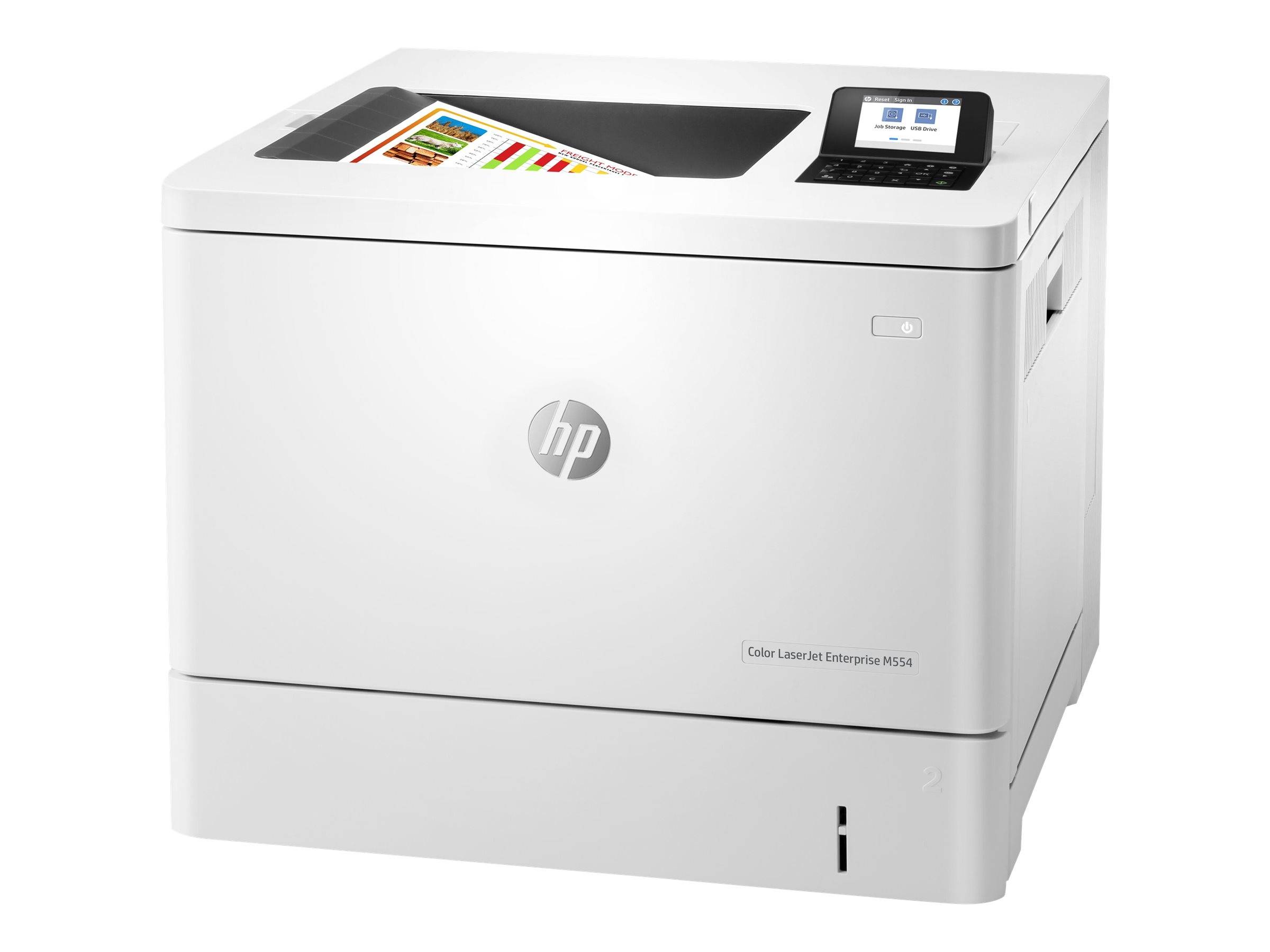 HP LaserJet Enterprise M554dn - Drucker - Farbe - Duplex - Laser - A4/Legal - 1200 x 1200 dpi - bis zu 33 Seiten/Min. (e