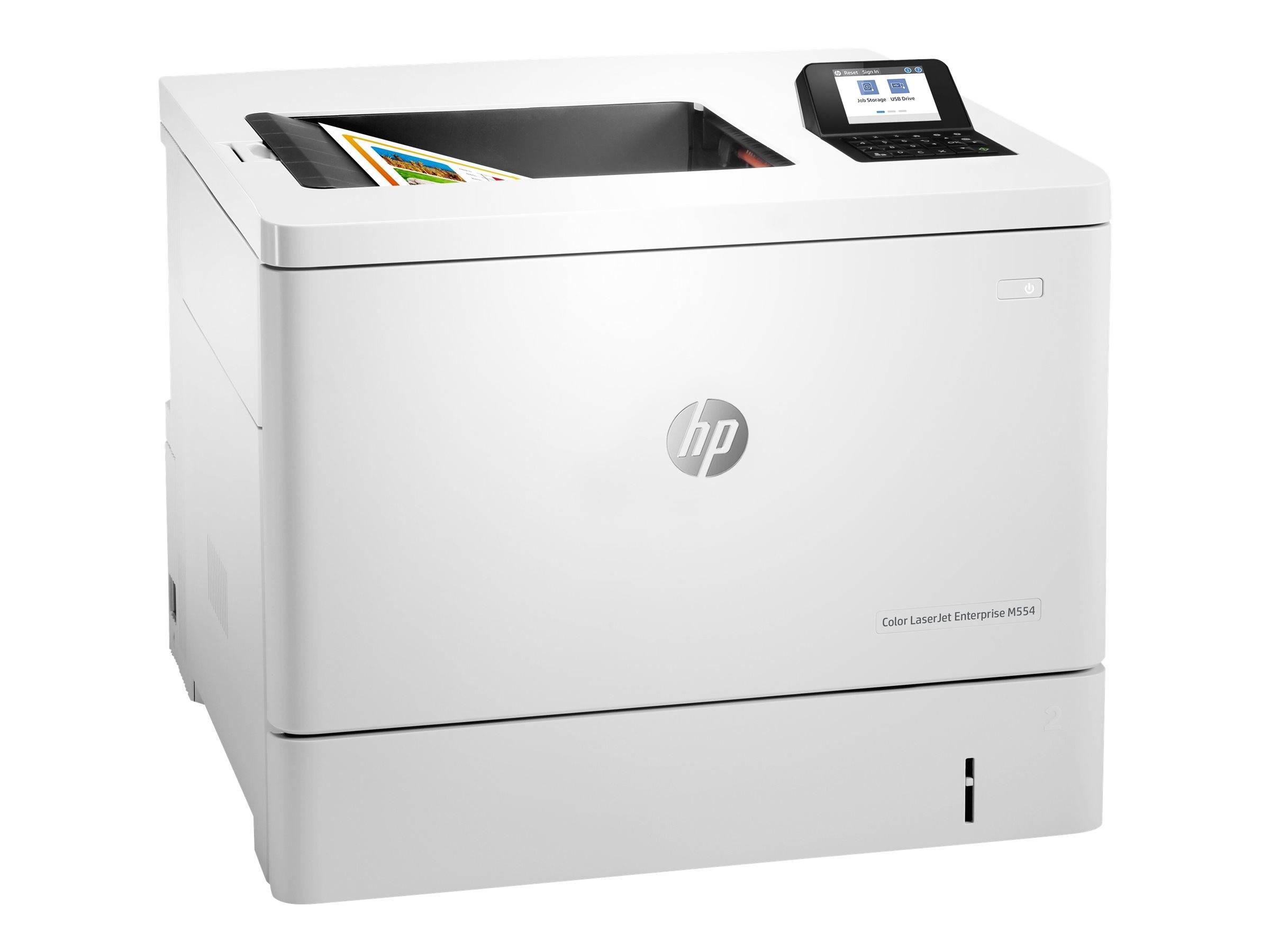 HP LaserJet Enterprise M554dn - Drucker - Farbe - Duplex - Laser - A4/Legal - 1200 x 1200 dpi - bis zu 33 Seiten/Min. (e