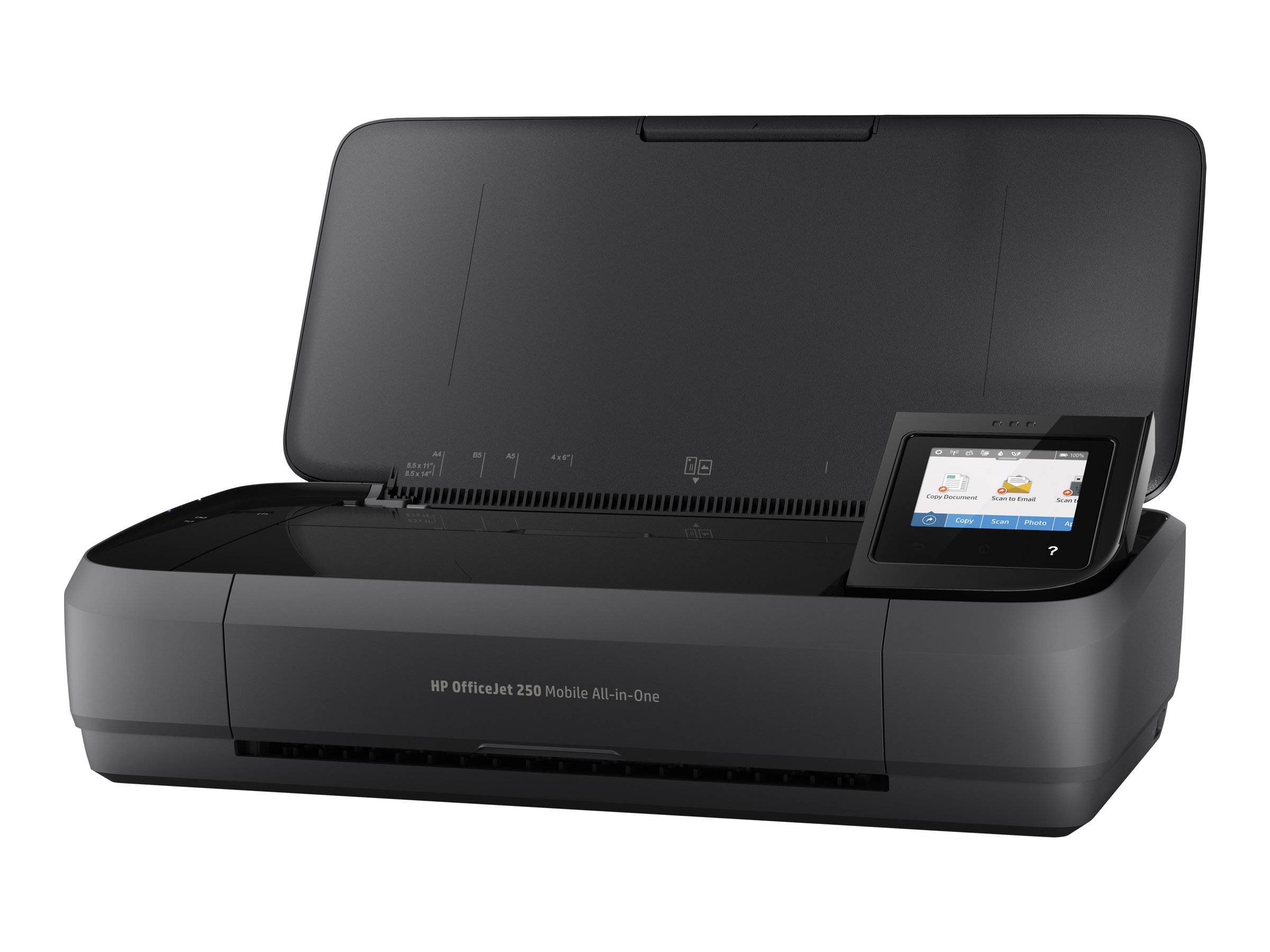 HP OfficeJet 250 All-in-One Multifunktionsdrucker Tintenstrahl Farbe A4 Drucker, Scanner, Kopierer Akku-Betrieb, WLAN, ADF
