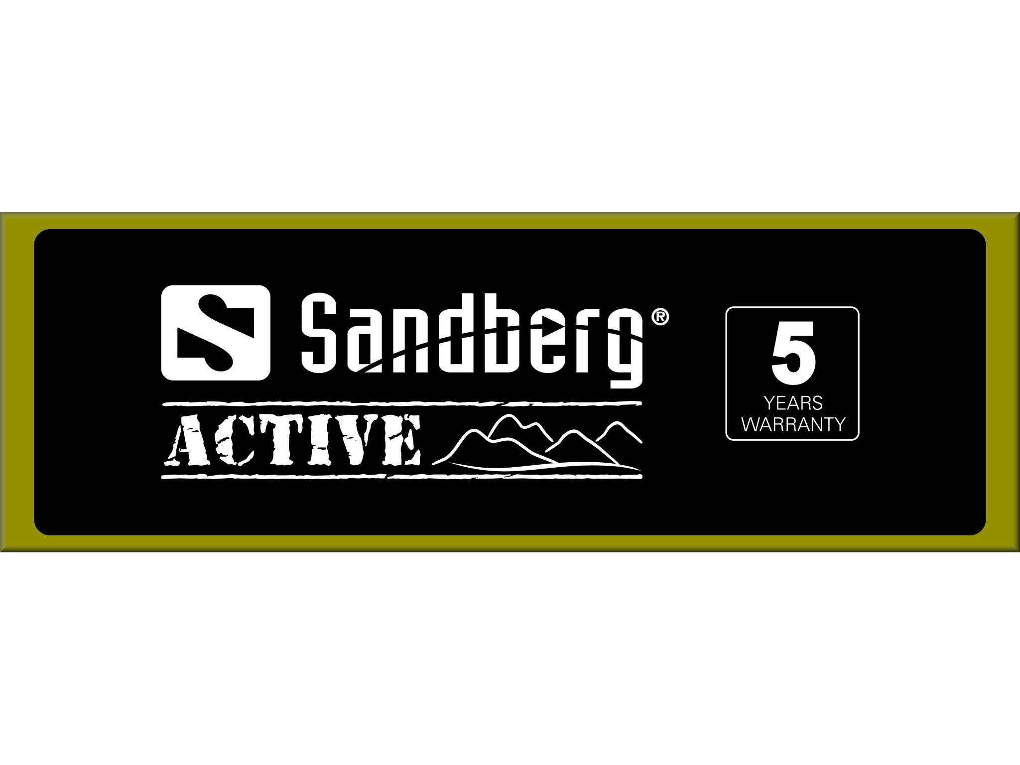 Sandberg Header for Alu Slatwall Active, Schwarz, Grün, Weiß