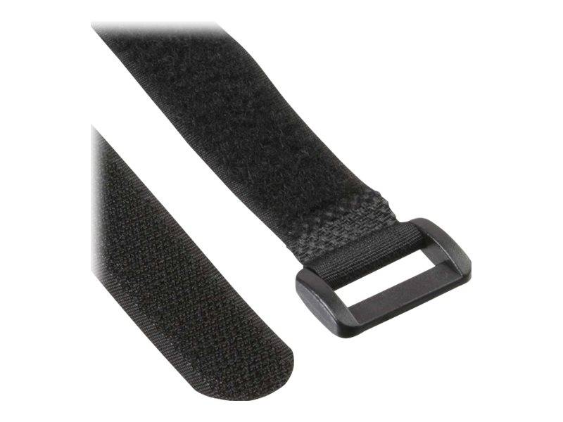 INLINE - Klettschlaufen 20x200mm - 10er - schwarz