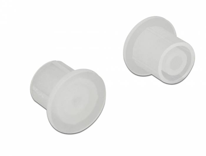 DeLOCK F plug - Staubschutzhaube - durchsichtig (Packung mit 10)