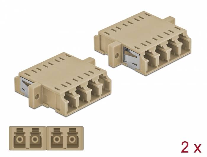 DeLOCK - Netzwerkkoppler - LC Multi-Mode (W)