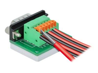 DeLOCK - Serieller Adapter - DB-9 (M) bis 6-poliger Anschlussblock