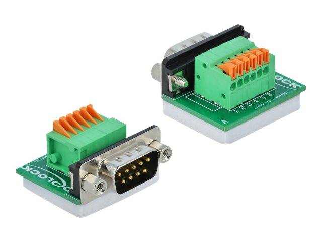 DeLOCK - Serieller Adapter - DB-9 (M) bis 6-poliger Anschlussblock