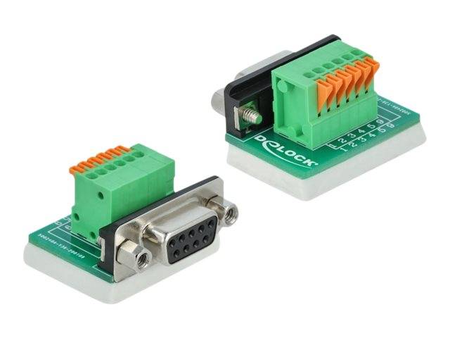 DeLOCK - Serieller Adapter - DB-9 (W) bis 6-poliger Anschlussblock