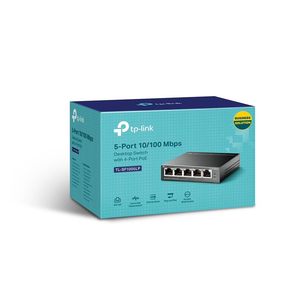 TP-Link TL-SF1005LP - V1 - Switch - unmanaged - 5 x 10/100 (4 PoE)