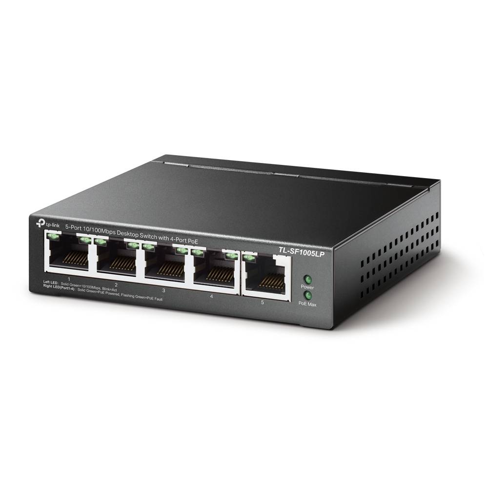 TP-LINK TL-SF1005LP - V1 - Switch - unmanaged - 5 x 10/100 (4 PoE)