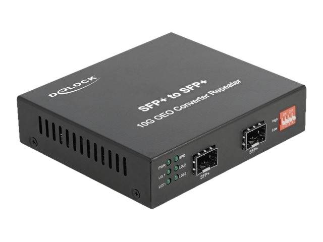DeLOCK Media Converter 10GBase-R SFP+ to SFP+