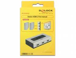 Delock Switch HDMI 2 port manual - Video/Audio-Schalter