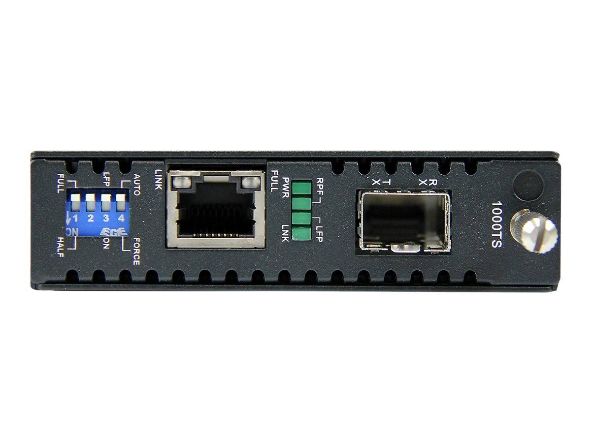 StarTech.com Gigabit Ethernet LWL / Glasfaser Medienkonverter mit SFP - 1000 Mbit/s Multimode Gigabit Ethernet Medienkon
