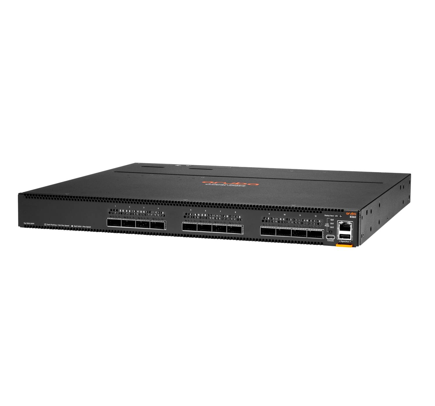 HPE Aruba 8360-12C - Switch - L3 - managed - 12 x 100 Gigabit QSFP28 / 40 Gigabit QSFP+
