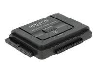 Schwarze rechteckige elektronische Patrone mit einer Beschriftung oben und Anschlussanschlüssen auf beiden Seiten, dargestellt auf weißem Hintergrund.