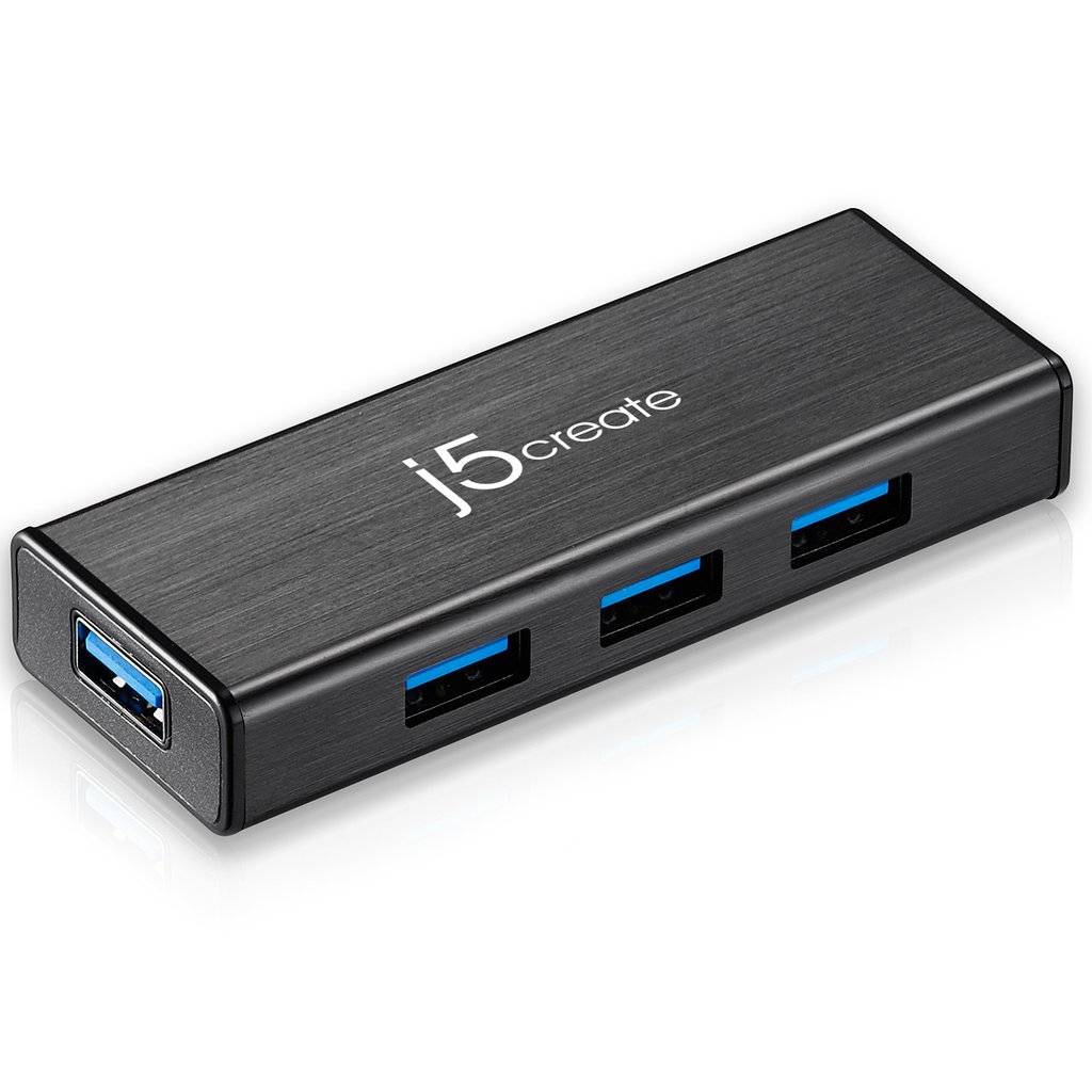 j5create JUH340 - Hub - 4 x SuperSpeed USB 3.0