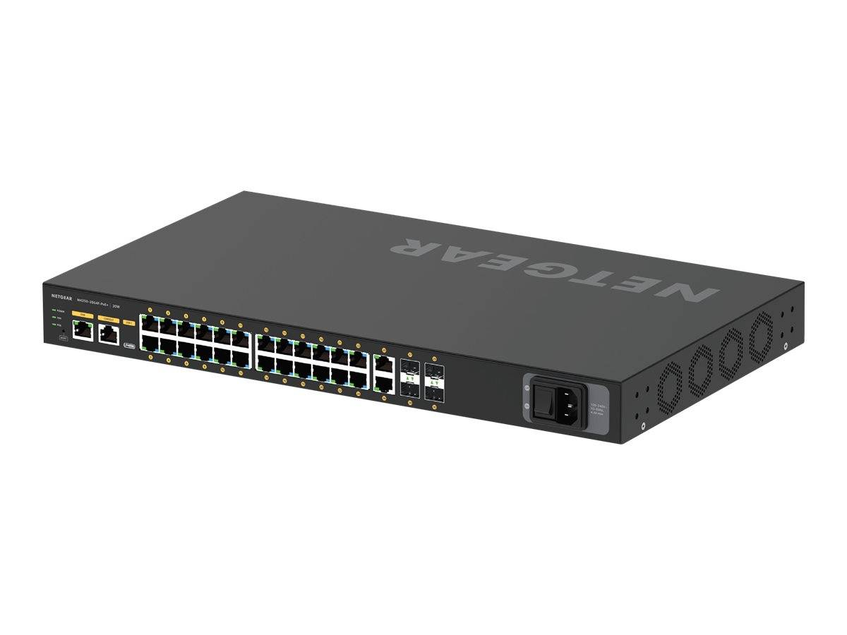 NETGEAR AV Line M4250-26G4F-PoE+ - Switch - L3 - managed - 24 x 10/100/1000 (PoE+)
