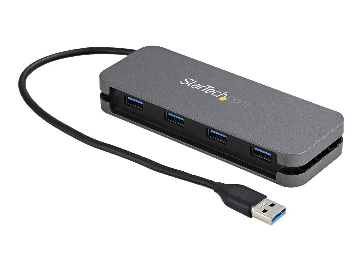 StarTech.com 4 Port USB 3.0 Hub - SuperSpeed 5 Gbit/s USB 3.1 Gen 1 Type-A Verteiler - USB Bus Powered - 28cm USB Host