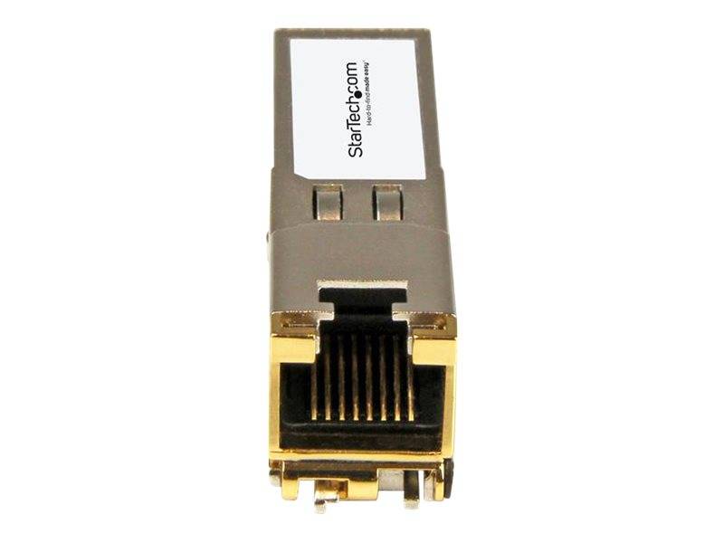 StarTech.com PLUS-T-ST Transceiver Modul (SFP+ Module, 100/1000/10000Base-TX Palo Alto Networks kompatibel, Kupfer, RJ-4