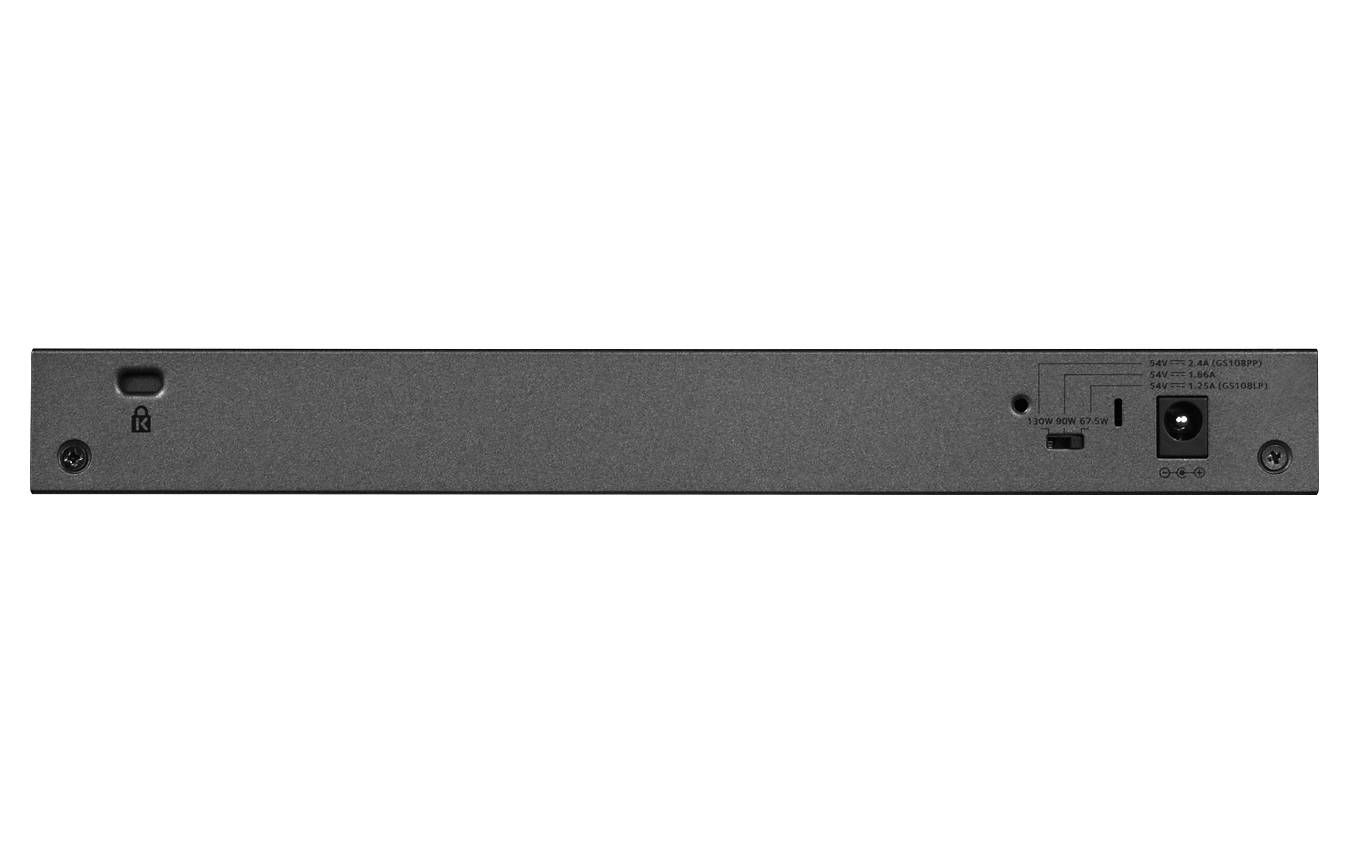 NETGEAR GS108LP - Switch - 8 x 10/100/1000 (PoE+)