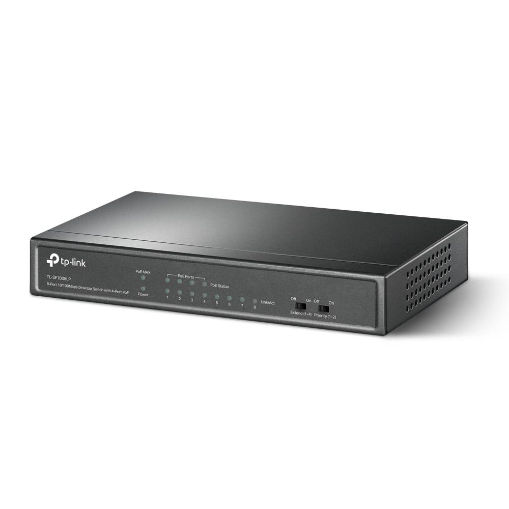 TP-Link TL-SF1008LP - V1 - Switch - unmanaged - 8 x 10/100 (4 PoE)