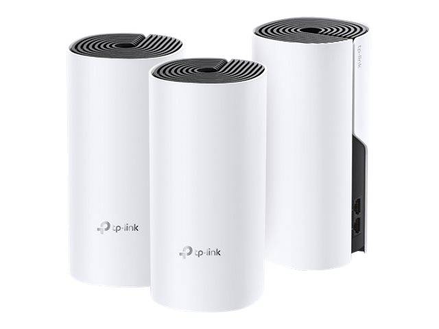 TP-Link Deco M4 Mesh WLAN Set (3er Pack), AC1200 Dual Band Router & Repeater Weiß