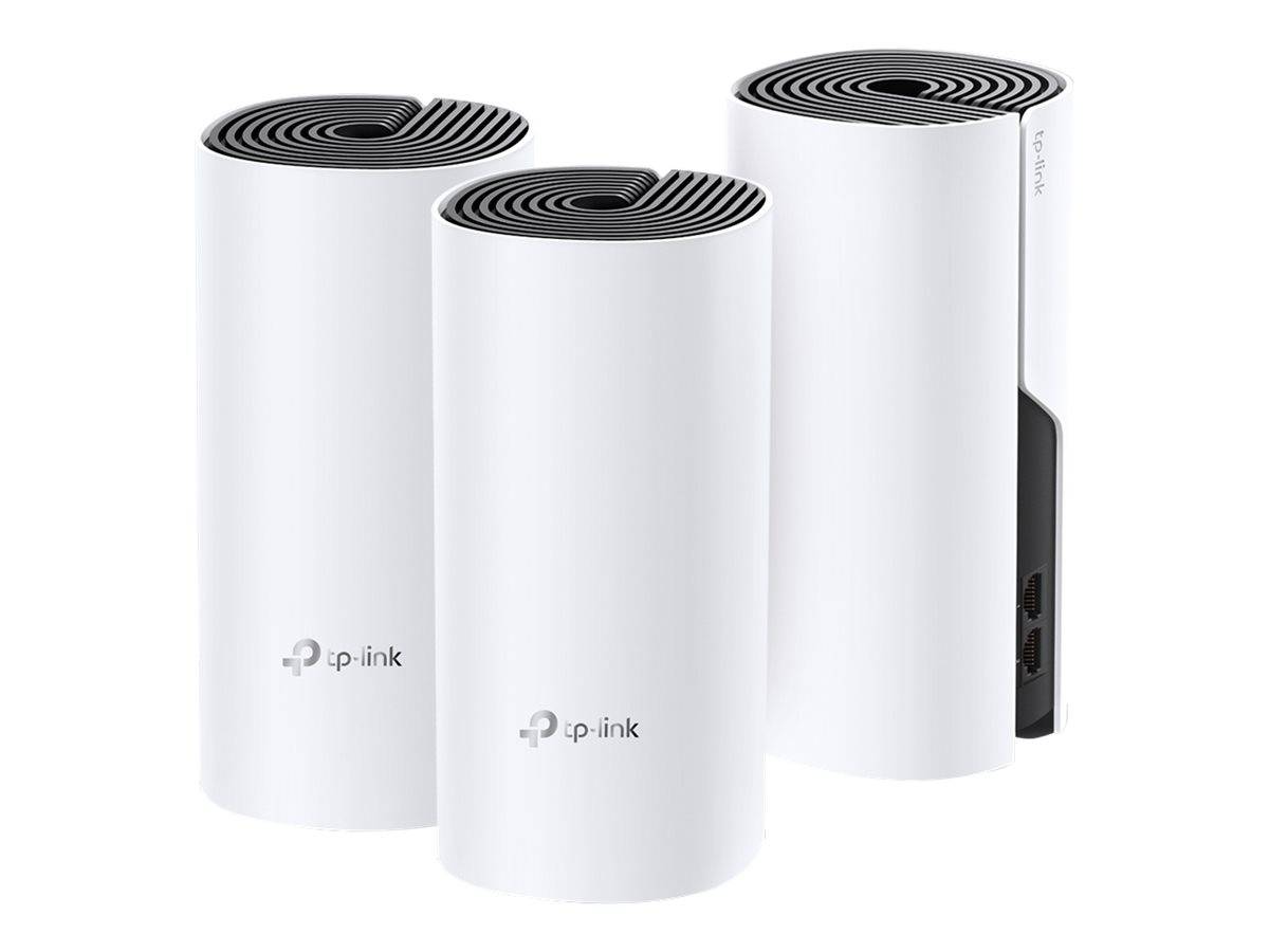 TP-Link Deco M4 Mesh WLAN Set (3er Pack), AC1200 Dual Band Router & Repeater Weiß