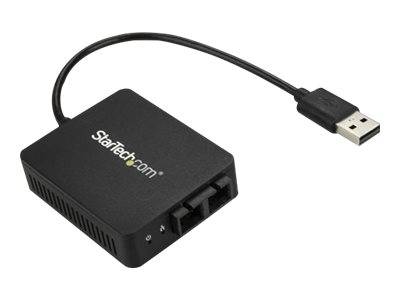 StarTech.com USB-Adapter-Dongle mit angeschlossenem Kabel und USB-A-Stecker, auf weißem Hintergrund dargestellt.