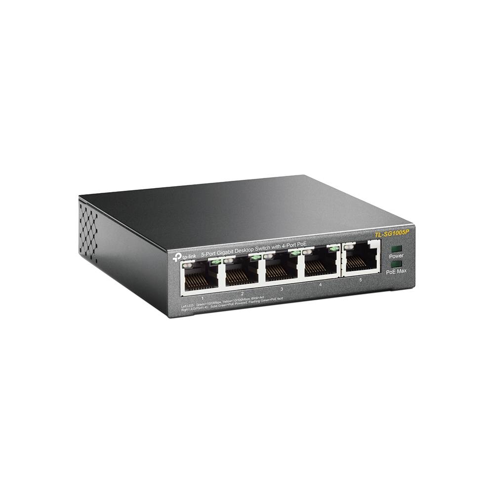 TP-Link TL-SG1005P - Switch - unmanaged - 4 x 10/100/1000 (PoE)