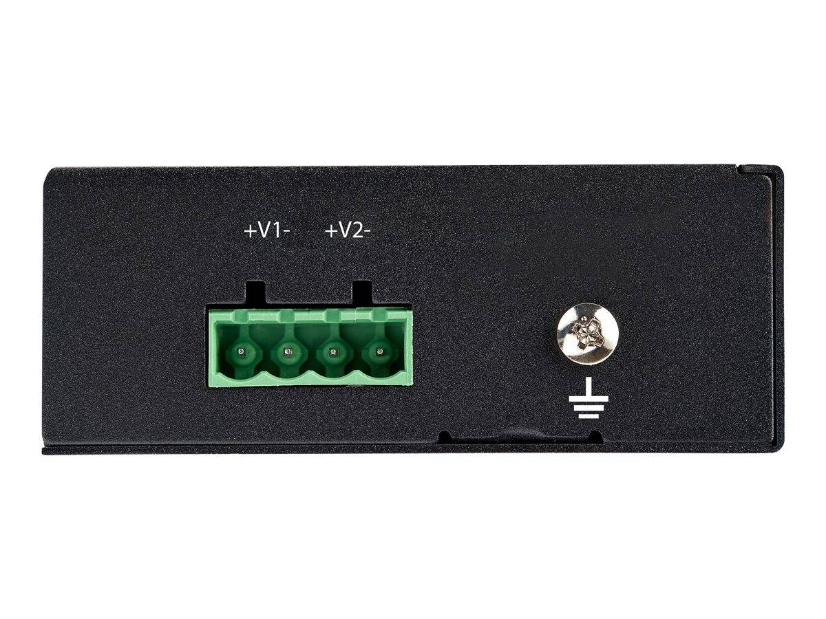 StarTech.com Industrial Gigabit Ethernet PoE Injector - 30W 802.3at PoE + Midspan 48V-56VDC Hutschiene Power over Ethern