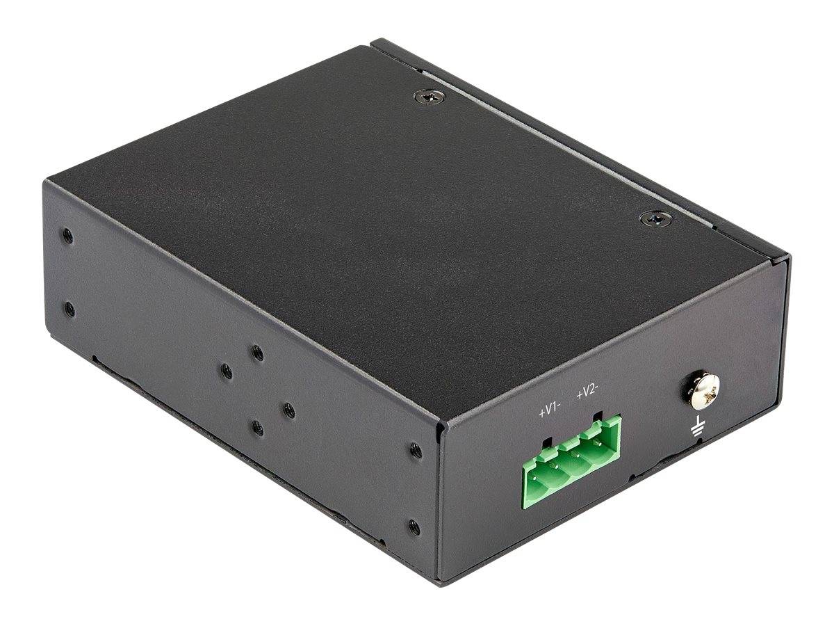 StarTech.com Industrial Gigabit Ethernet PoE Injector - 30W 802.3at PoE + Midspan 48V-56VDC Hutschiene Power over Ethern