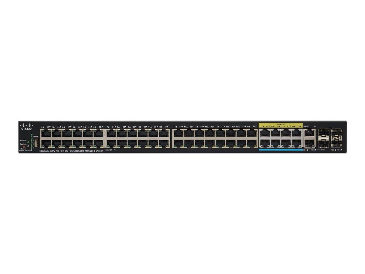 Cisco Small Business SG350X-48PV - Switch - managed - 40 x 10/100/1000 (PoE+)