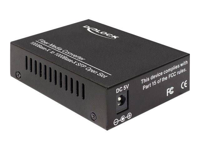 DeLOCK Media Converter 1000Base-X to SFP - Medienkonverter - GigE - 1000Base-X - SFP (mini-GBIC)