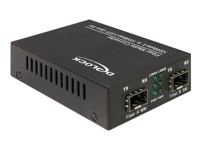 DeLOCK Media Converter 1000Base-X to SFP - Medienkonverter - GigE - 1000Base-X - SFP (mini-GBIC)