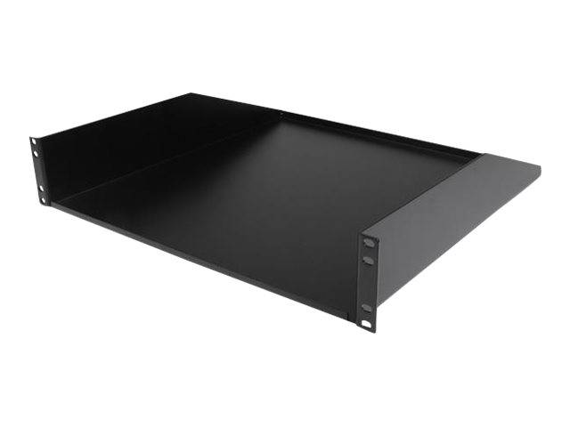 StarTech.com 2 HE 19 Fest montierbarer Schwerlast Fachboden für Server Rack/ Schrank bis 56 Kg - Fachboden für Serverschrank 45cm Tief - Rack - Rega