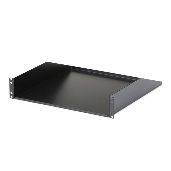 StarTech.com 2 HE 19 Fest montierbarer Schwerlast Fachboden für Server Rack/ Schrank bis 56 Kg - Fachboden für Serverschrank 45cm Tief - Rack - Rega