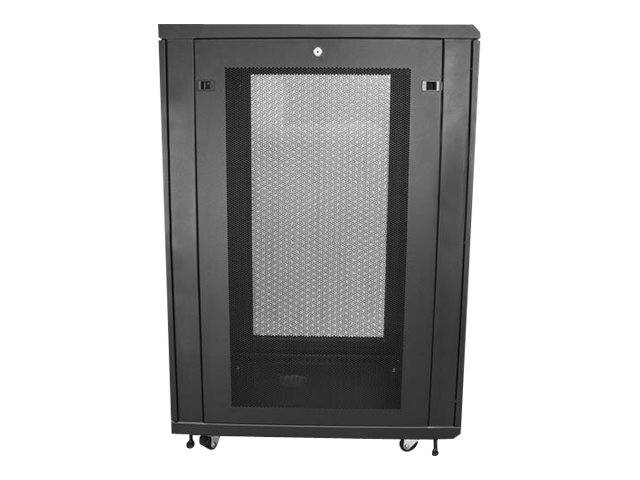 StarTech.com RK2433BKM Serverschrank (24HE, 78cm tiefes Gehäuse, Netzwerk Server Schrank, Datenschrank) - Schrank Netzwe