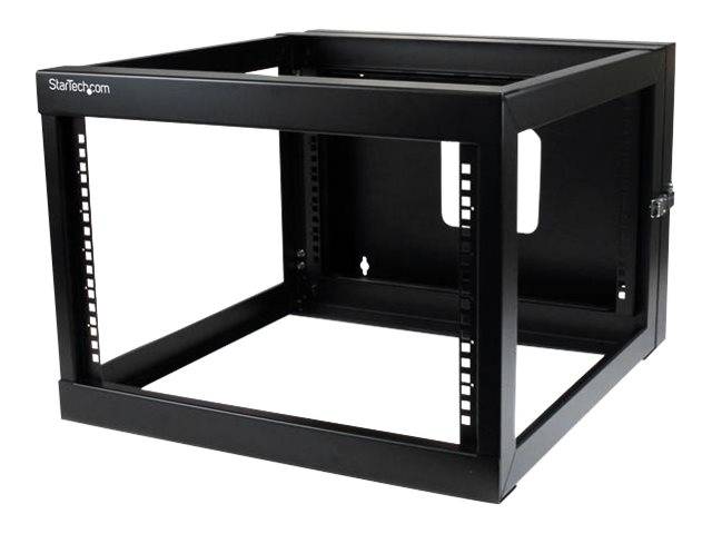 StarTech.com RK619WALLOH Serverschrank (6HE, zur Wandmontage, mit Scharnier, 56cm tief, open frame, 4 Post, Netzwerkschrank) - Schrank - geeigne