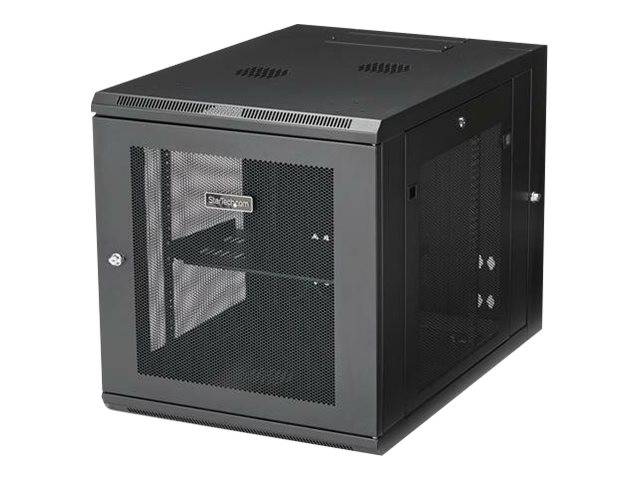 StarTech.com RK1232WALHM 12HE Wandmontage Server Rack (bis zu 84,8 cm tief, Gehäuse mit Scharnier, Netzwerkschrank, Serv