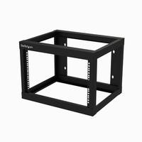 StarTech.com 6HE 19 Zoll Wand Netzwerk Rack - 2 Pfosten, 48cm tief mit offener Rahmen, für AV/IT/Kommunikation/Patch Pan