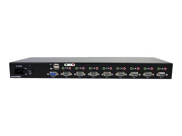 StarTech.com 8 Port Rackmount USB VGA KVM Switch - 8-fach VGA Umschalter mit Audio und OSD (On-Screen-Display)