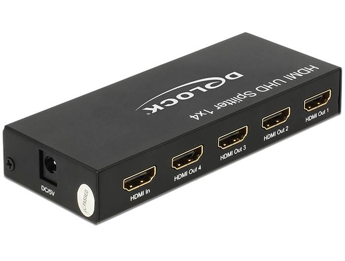 DeLock HDMI UHD Splitter 1 x HDMI in > 4 x HDMI out 4K