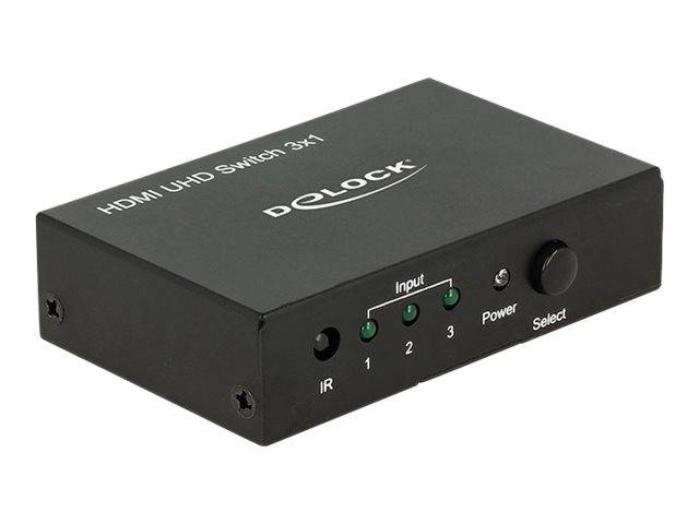 DeLock HDMI UHD Switch 3 x HDMI in > 1 x HDMI out 4K