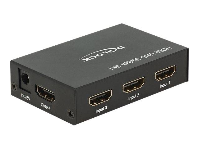 DeLock HDMI UHD Switch 3 x HDMI in > 1 x HDMI out 4K