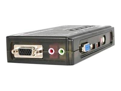 StarTech.com 4 Port VGA / USB KVM Switch inkl. Kabel und Audio