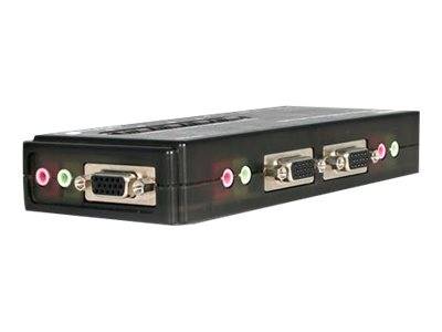 StarTech.com 4 Port VGA / USB KVM Switch inkl. Kabel und Audio