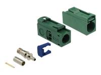 Delock FAKRA E jack 25 mm (long) for crimping - Modulare Eingabe - FAKRA E - Lea