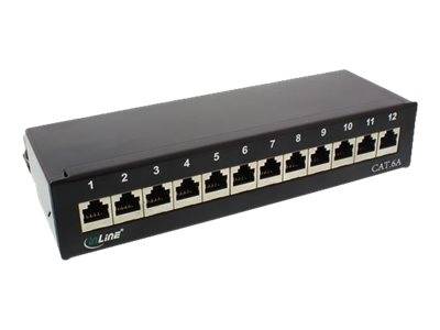 InLine - Patch Panel - RJ-45 X 12 - Schwarz